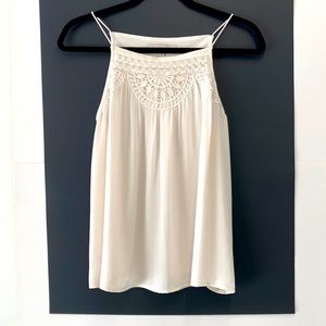 Loft Off White High-neck Tank Size Small